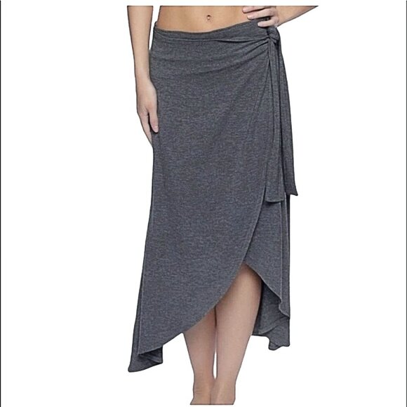 Felina Dresses & Skirts - Felina Multi Style Super Comfy Pull-on Wrap Midi Dress Skirt 5 Ways to Wear XL